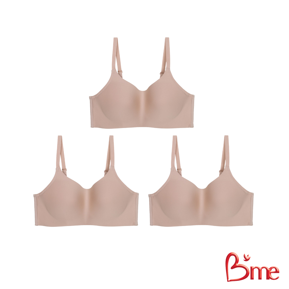 B'me เสื้อชั้นในไร้โครง รุ่น ME1F81 (แพ็ก3ตัว) สีดำ สีนู้ด