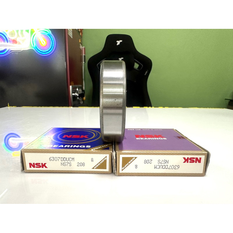 ตลับลูกปืนเม็ดกลมร่องลึก  ฝายาง2ด้าน (NSK) 6307  ราคา/1ตลับ (6307) - รูปที่ 2