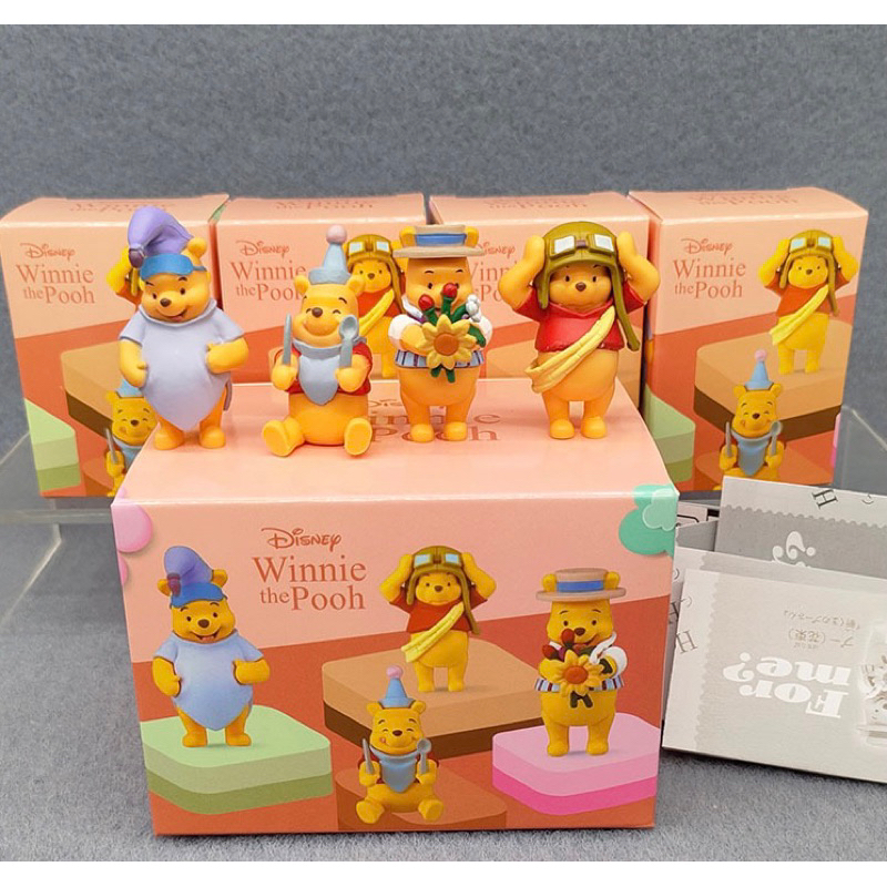 โมเดล กาชาปอง ฟิกเกอร์ อนิเมชั่นของสะสมตัวการ์ตูน : Winnie the Pooh flower farm
