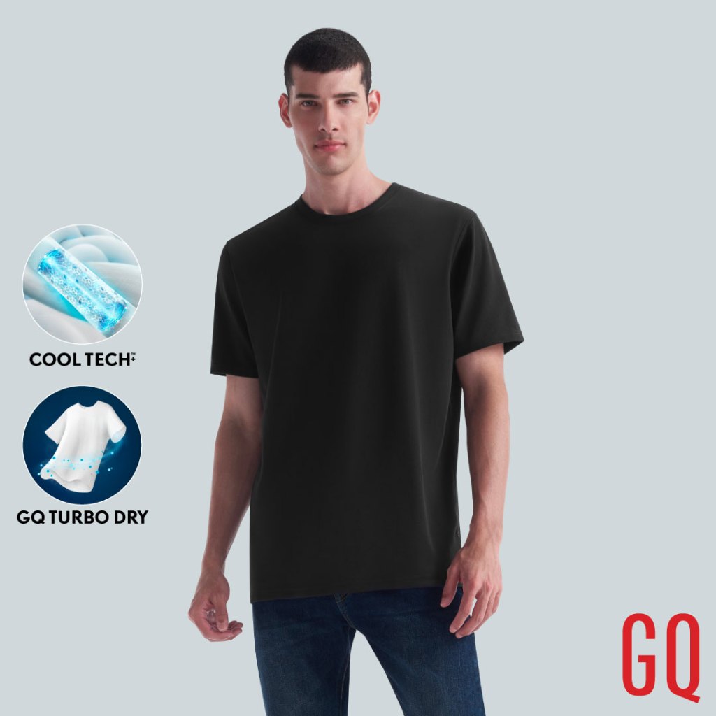GQ Cool Tech™+ Regular T-shirt เสื้อยืดผ้าเย็นทั้งตัว คอกลม