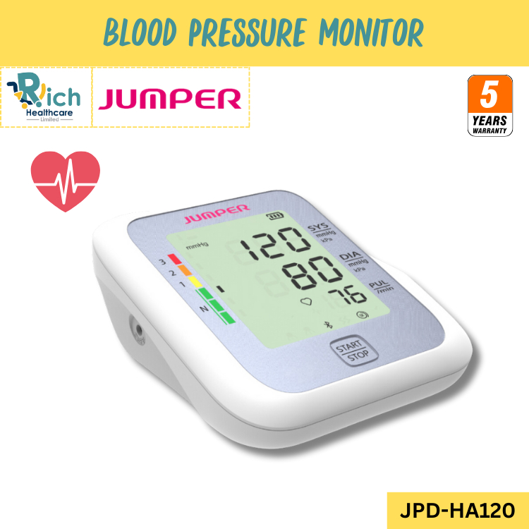 Jumper Blood Pressure Monitor เครื่องวัดความดันโลหิต รุ่น JPD-HA120 [รับประกันตัวเครื่อง 5 ปี จากการ