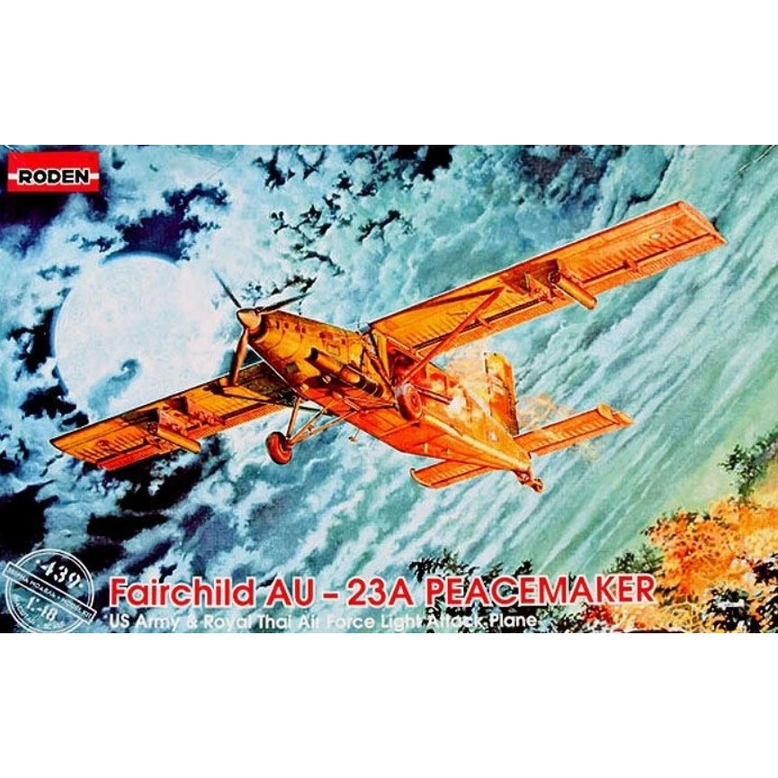 1/48 โมเดลเครื่องบิน Fairchild AU-23A Peacemaker US Army & Royal Thai Air Force Light Attack Plane R