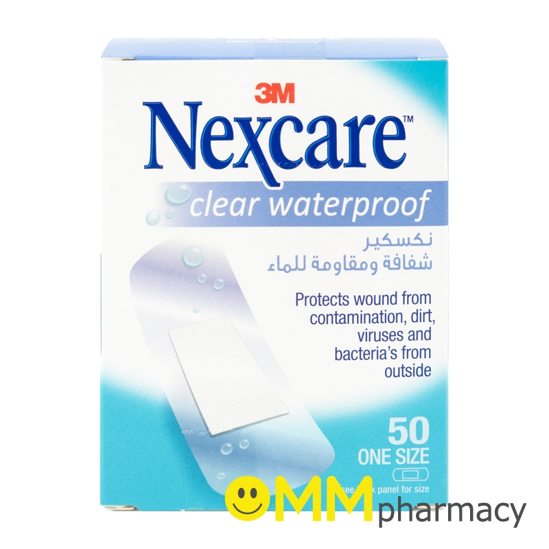 3M NEXCARE พลาสเตอร์ใส-กันน้ำ 50ชิ้น
