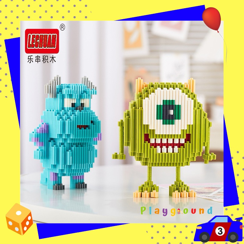 ตัวต่อ นาโน มอนเตอร์อิ้ง ซัลลี่ ไมค์ SULLEY MIKE monster inc Nanoblock Size L