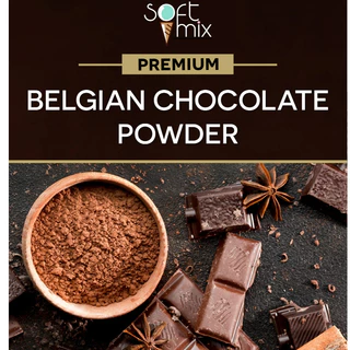 ผงช็อกโกแลตเบลเยียมเข้มข้น 100% Soft Mix สูตรพรีเมียม (PREMIUM) 500กรัม - 1กิโลกรัม