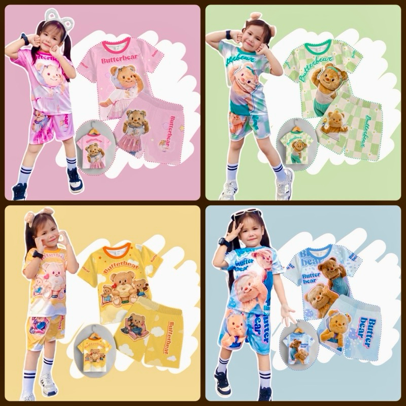 ชุดเซ็ตน้องหมีเนย butterbear ผ้าไมโคร