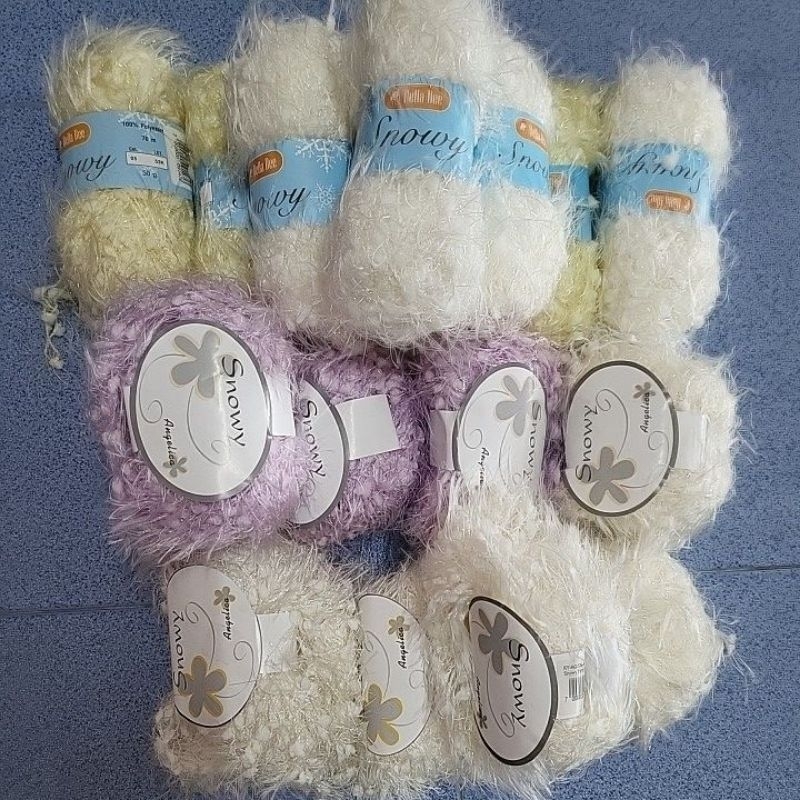 ไหมพรมBella Bee รุ่นSnowy,Snowy Angelicaความยาว70เมตร น้ำหนัก50กรัม