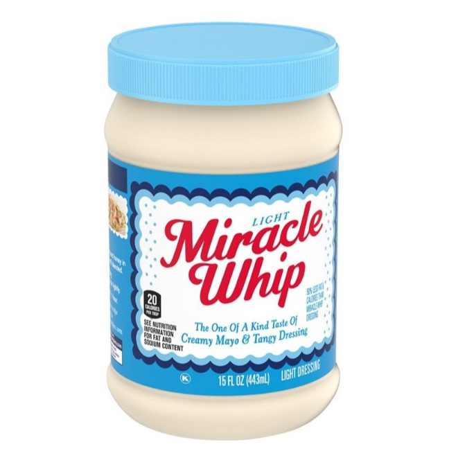 Kraft Light Miracle Whip Mayonnaise 443g. คราฟท์ ไลท์ มิราเคิล วิป มายองเนส