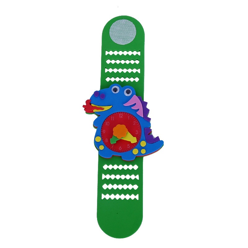 นาฬิกาข้อมือเด็ก DIY Watch โฟม EVA ลายน่ารัก ของเล่นงานประดิษฐ์ นาฬิกาสอนเวลา