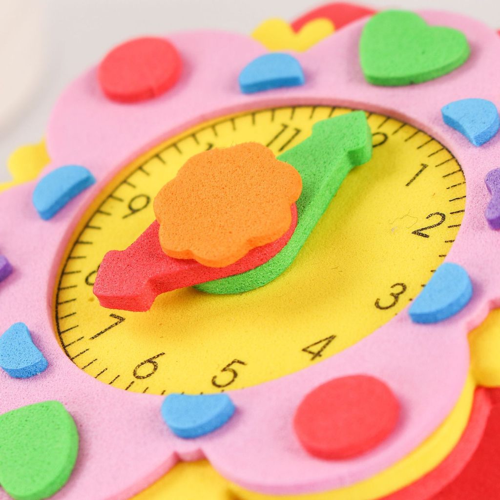 นาฬิกาข้อมือเด็ก DIY Watch โฟม EVA ลายน่ารัก ของเล่นงานประดิษฐ์ นาฬิกาสอนเวลา