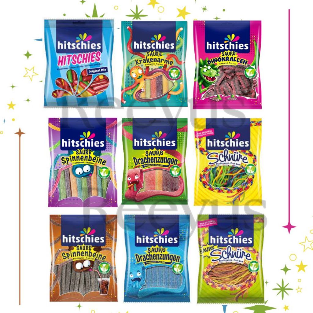 Hitschies เยลลี่รสผลไม้ เคี้ยวหนึบหนับ น้ำหนัก 125 กรัม มี 8 รส สินค้าจากเยอรมัน