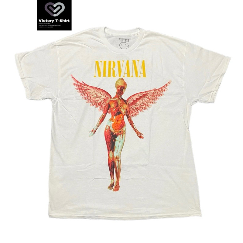 เสื้อยืด NIRVANA นางฟ้า สีขาว ของแท้ 100%‼️