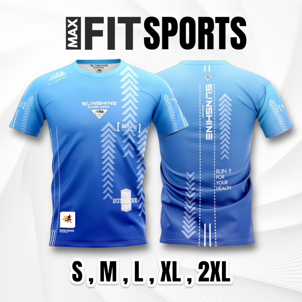 เสื้อกีฬาผู้หญิงผู้ชาย ใส่วิ่ง ออกกำลังกาย ผ้าพิมพ์ลาย นุ่ม ลื่น เบา สบาย ระบายอากาศได้ดี ไม่ร้อน
