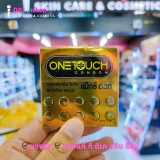 ถุงยางอนามัย วันทัช (กล่องเล็ก) Onetouch ขนาด 45 มม.-60 มม. (1 กล่อง บรรจุ 3 ชิ้น)