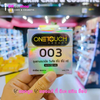 ถุงยางอนามัย วันทัช (กล่องเล็ก) Onetouch ขนาด 45 มม.-60 มม. (1 กล่อง บรรจุ 3 ชิ้น)