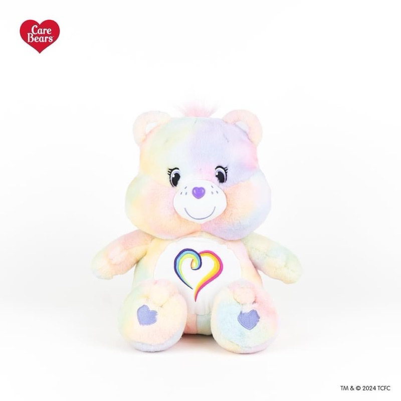 ตุ๊กตาหมี ของแท้💯 แคร์แบร์ TogethernessBear ขนาด 25cm และ45cm ลายสายรุ้งหมุนเกลียวคล้องกัน