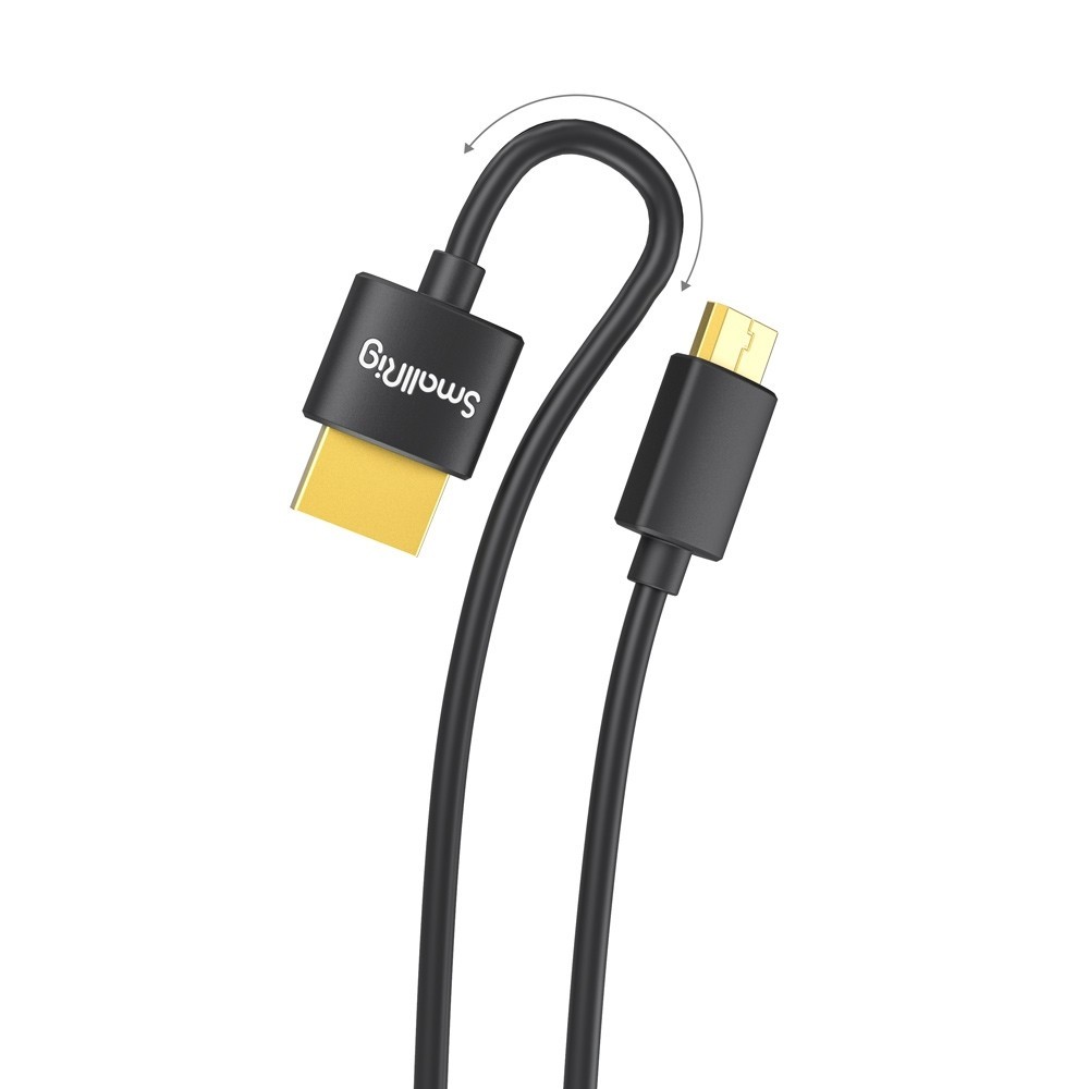 📌ส่งจากไทย📦 SmallRig Mini HDMI to HDMI 35cm 3040 Slim 4K HDMI 60hz สายหนา 3.6mm สำหรับ Nikon Canon