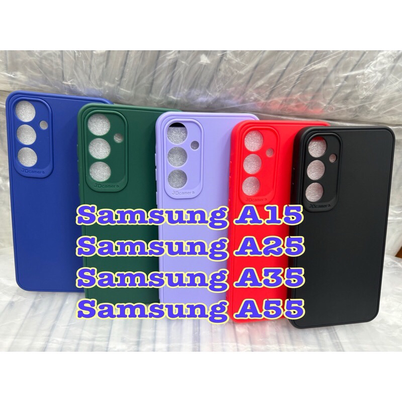 Samsung A55🥰พร้อมส่งใน🇳🇱🥰เคสTPUสีพาสเทลคลุมกล้องFor Samsung A15(4g/5g)/A25(5g)/A35(5g)/A55(5g)