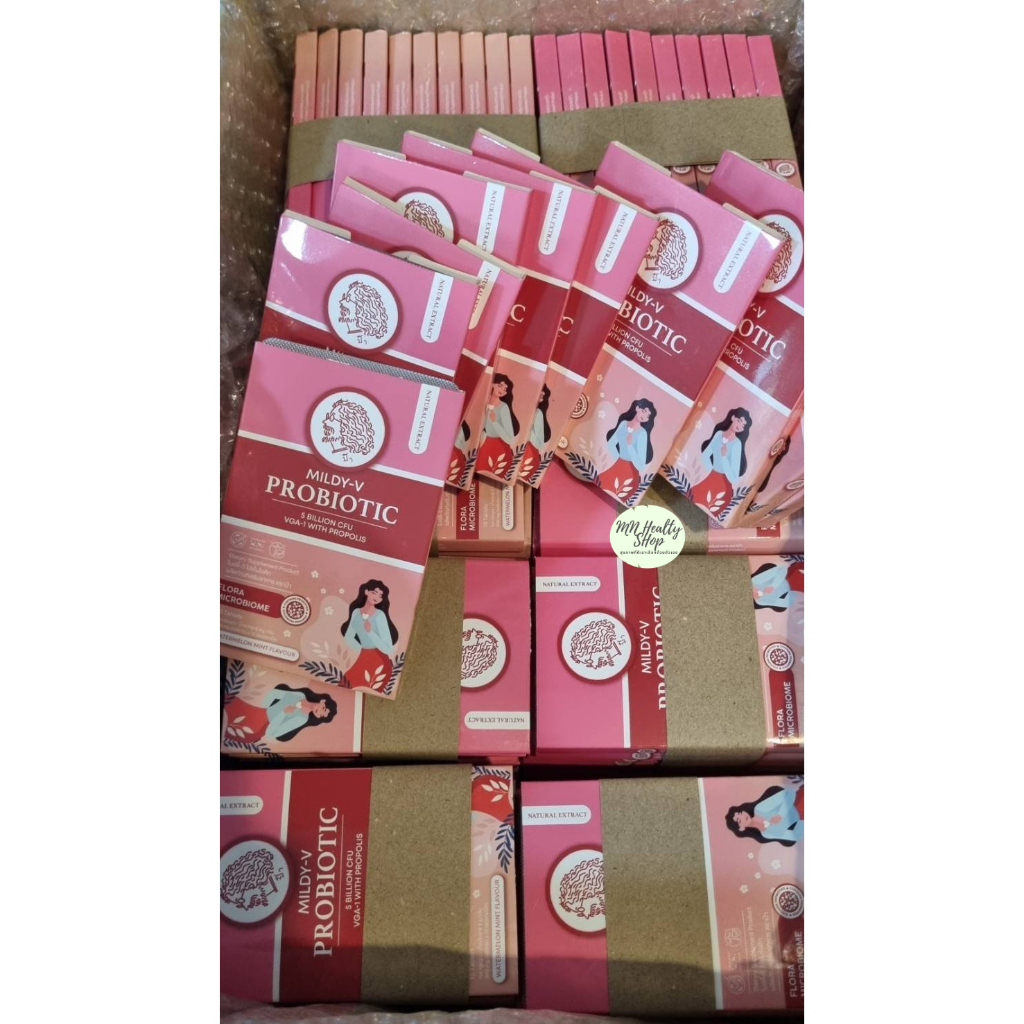 MILDY-V PROBiOTIC(ช่องคลอด) เม็ดอมป๋า ลูกอมป๋า เม็ดอมบรรจุจุลินทรีย์ หมอนอกกะลา สันติมานะดี