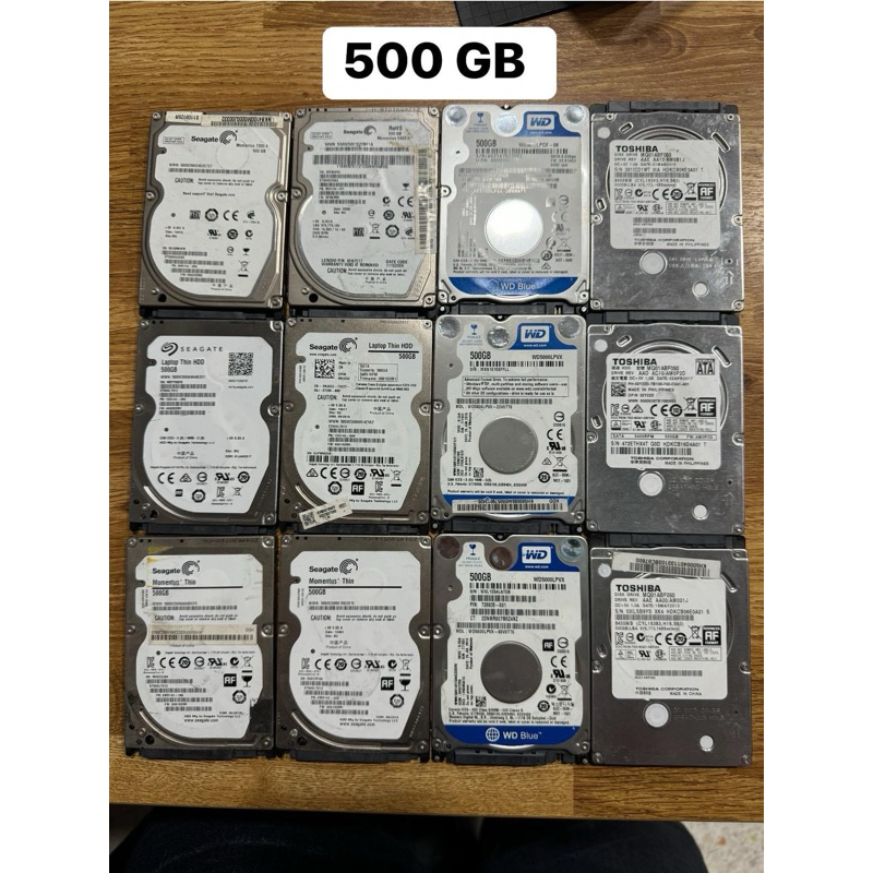 harddisk 500GB มือสองคละยี่ห้อ