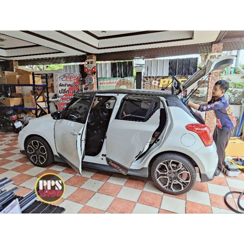 ยางขอบประตู suzuki new swift ปี18+ ลดเสียงในห้องโดยสาร (4บาน)
