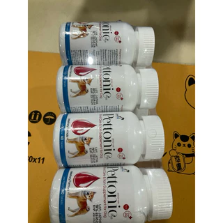 ถูกที่สุด🔥 Pettonic TAB-Plus อาหารเสริม บำรุงเลือดสุนัข ชนิดเม็ดสำหรับสุนัขและแมว กลิ่นเนื้อ 40 เม็ด