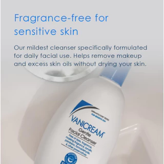 Vanicream Gentle Facial Cleanser with Pump Dispenser (No.766) ** ล็อตใหม่ล่าสุด ** ไม่ทำร้ายผิว อ่อนโยนต่อผิว