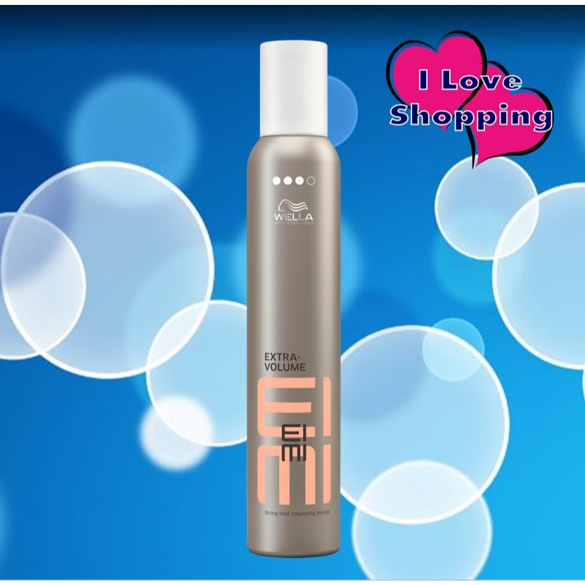 Wella EIMI Extra-Volume Strong Hold Volumizing Mousse 300ml มูส จัดแต่งทรงผม ให้แลดูมีวอลุ่มและมีบอด