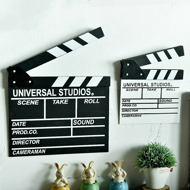 สเลท clapper board สเลทคัทฉาก สเลทคัดฉาก พรอพถ่ายรูป 20x20cm