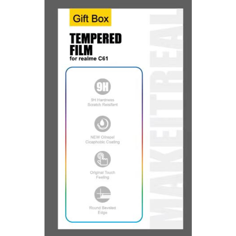 realme C61 Giftbox ( Tempered Film )