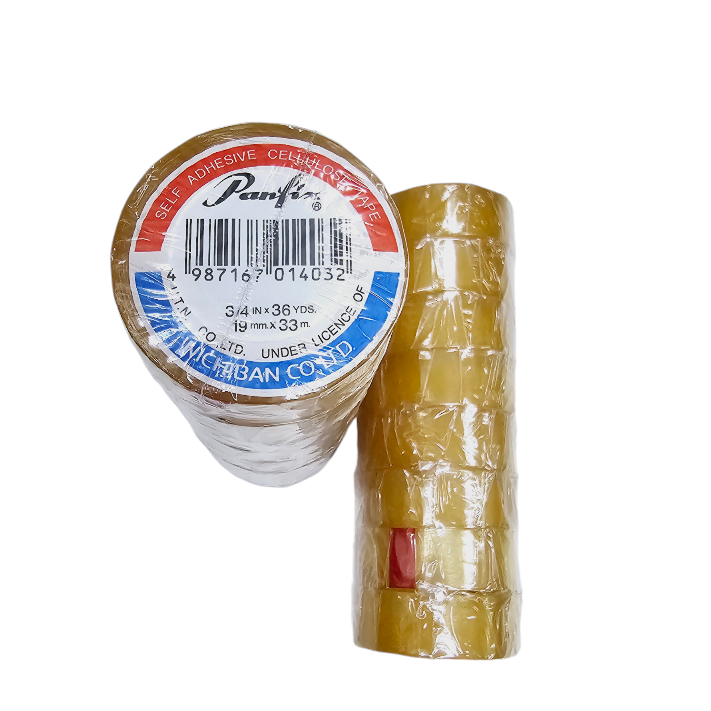 เทป เทปแพนฟิก สก็อตเทปใส panfix 3/4 36หลา แพ็ค8ม้วน
