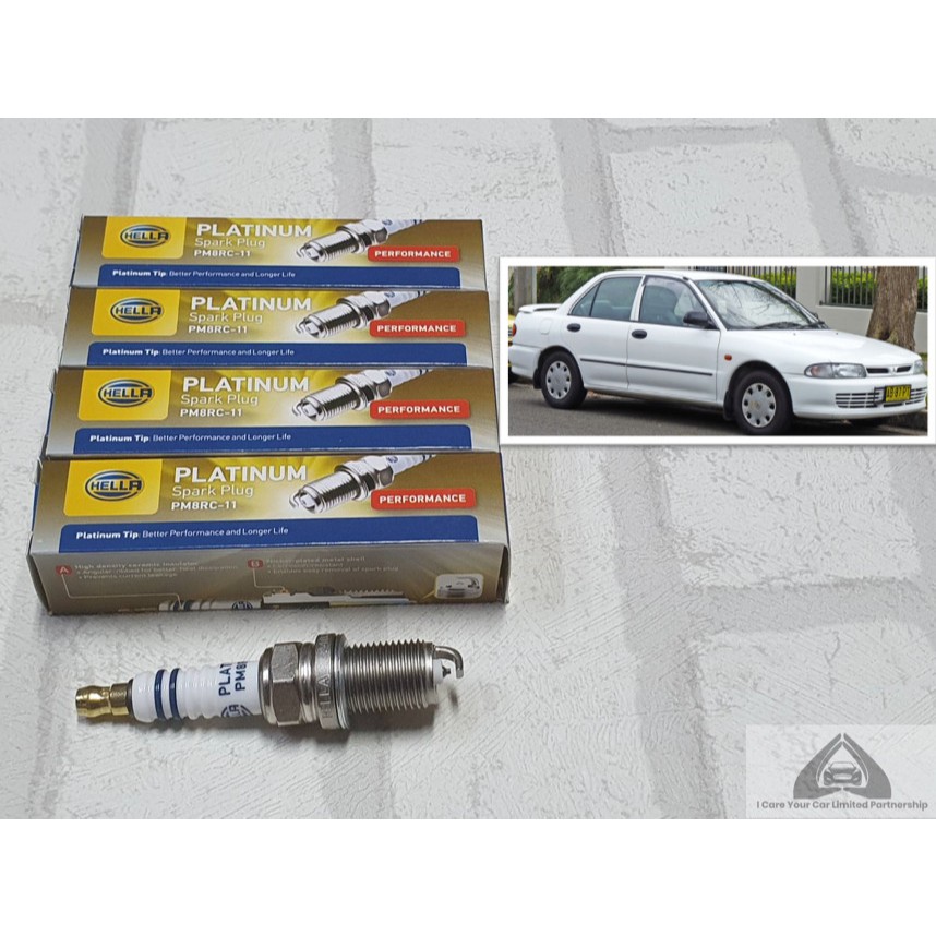 หัวเทียน Mitsubishi E-Car ( 1991 - 1996 ) ชุด 4 หัว : Hella IH8RC-11P , PM8RC-11