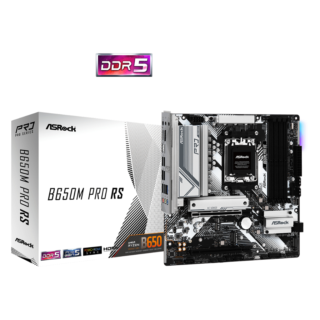 MAINBOARD (เมนบอร์ด) (AM5) ASROCK B650M PRO RS (DDR5)