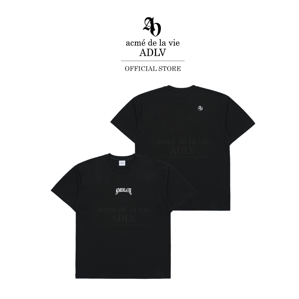 ADLV [acme de la vie] เสื้อยืด Oversize รุ่น AE Logo Short Sleeve T-Shirt Black (50201SAESSU_F3BKXX)