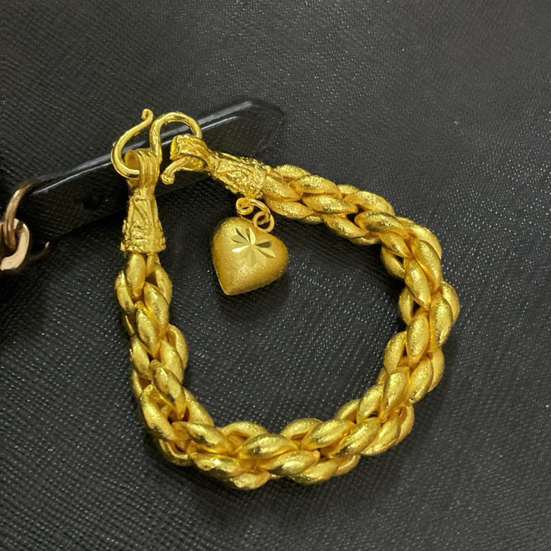 สร้อยข้อมือรวงข้าว2บ.เนื้อทรายฟรีกล่องฟรีตะขอ