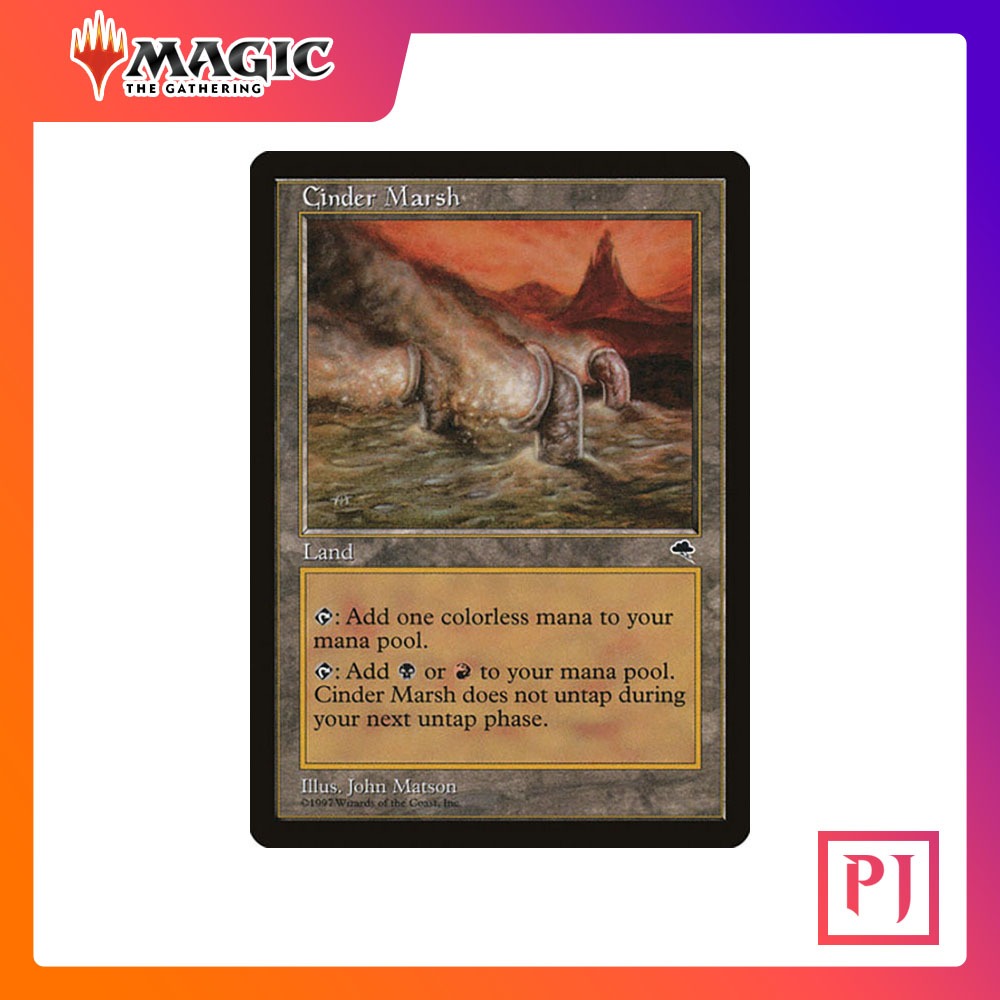 [MTG] Cinder Marsh [TMP] [LAND] [UNCOM] [NORMAL] [ENG] (การ์ดเมจิค / Magic the Gathering)