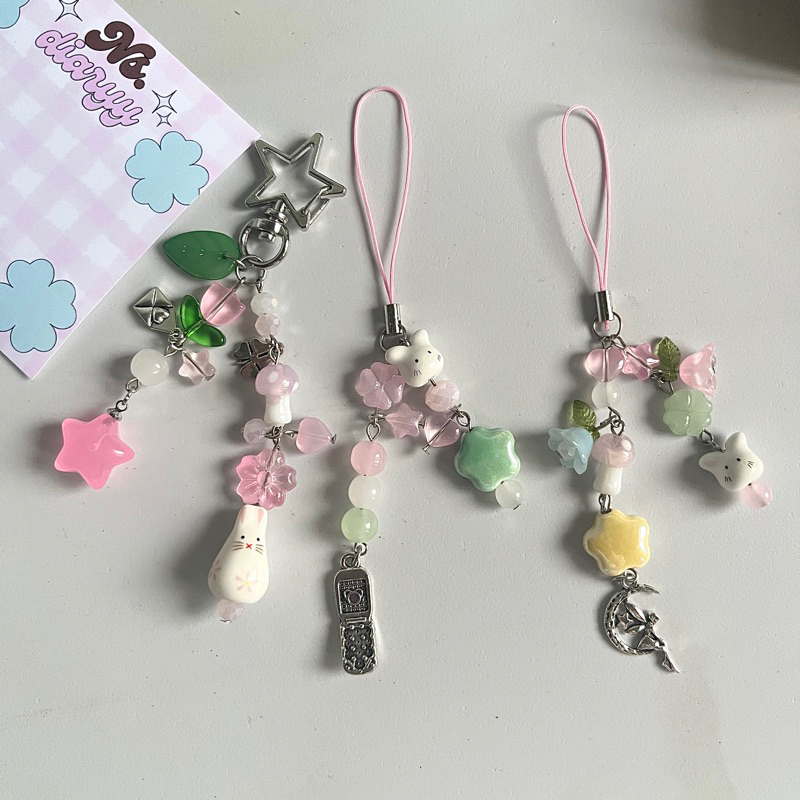 ꒰ᐢ. .ᐢ꒱  little bunny สายห้อย-พวงกุญแจห้อยกระเป๋า  ˚୨୧⋆