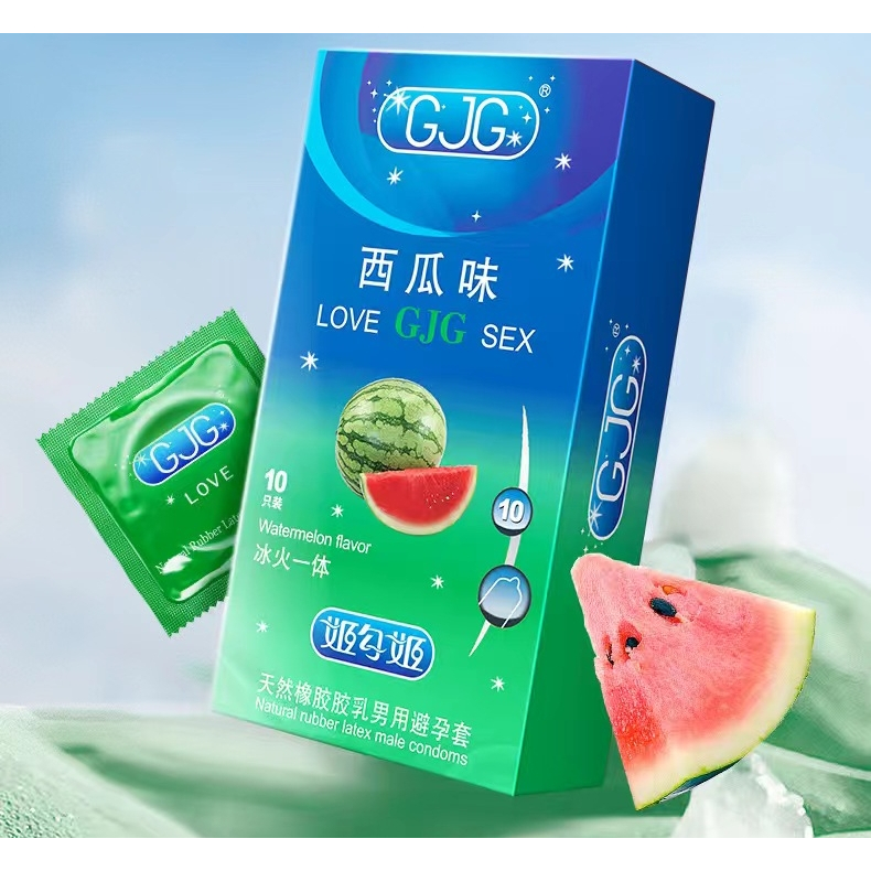 ถุงยางอานามัย ขนาด 52 มม.กลิ่นผลไม้หอม 1กล่องบรรจุ 10ชิ้น *สินค้าพร้อมส่งในไทย* ***ไม่ระบุชื่อสินค้า***