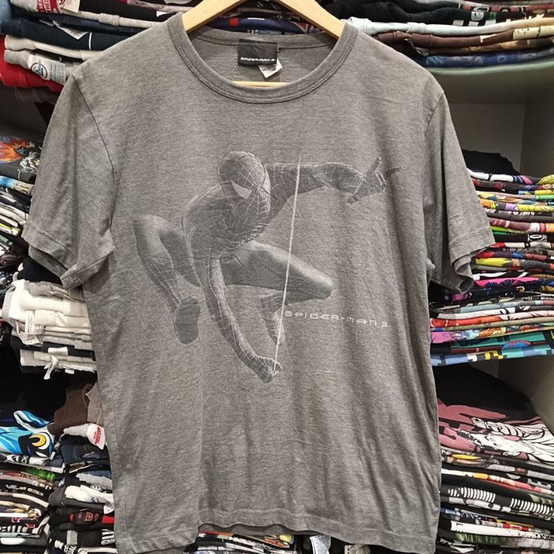 เสื้อยืดมือสอง ต่างประเทศ Vintage หนัง Movie เก่าตรงยุค 2007 Spider-Man 3 ™ Back Spider-Man Size M-L