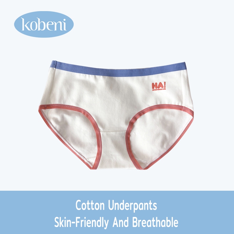 ⭐KOBENI⭐กางเกงชั้นใน ผ้าฝ้าย เอวกลาง เป้าสองชั้น ระบายอากาศได้ดี สวมใส่สบาย สไตล์ญี่ปุ่น สําหรับผู้หญิง และนักเรียน
