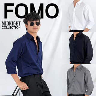 Fomo-เชิ้ตแขนยาวโทนสีสุภาพ **เช็คไซซ์จากตางรางไซซ์ของทางร้านเท่านั้น** เชิ้ตสีเรียบๆ เสื้อเชิ้ตใส่ทำงาน เสื้อทำงาน