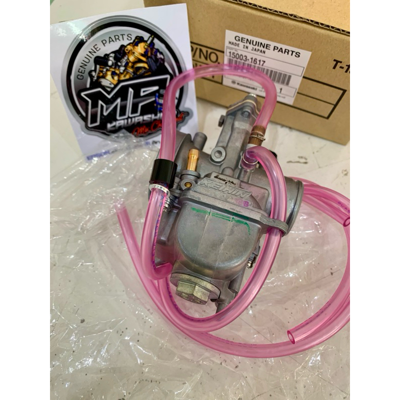 คาบูเคเหลี่ยม617แท้ ใส่ KR-Victor-Serpico ZX150 LS125 หรือคาบูรถรุ่นอื่นๆได้หมด แท้มือ1 ศูนย์Kawasak