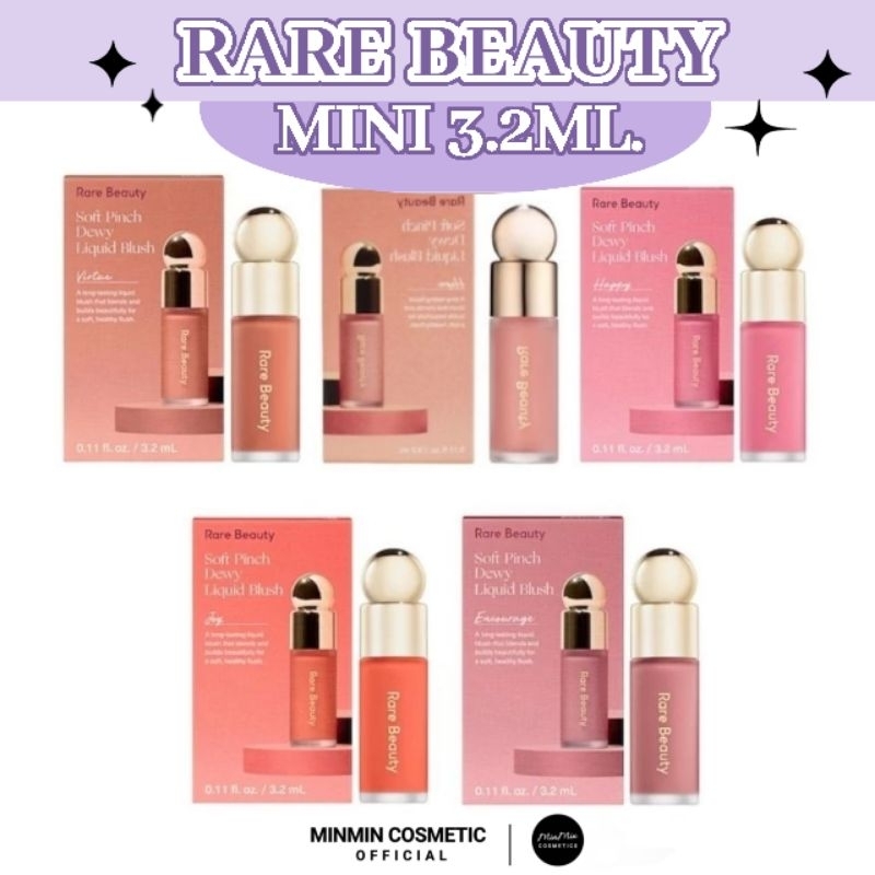 [[ลด50%100.-เก็บโค้ดในไลฟ์]]แท้ RARE BEAUTY mini Soft Pinch Liquid Blushขนาด 3.2 mlมินิบรัชแรร์บิวตี้