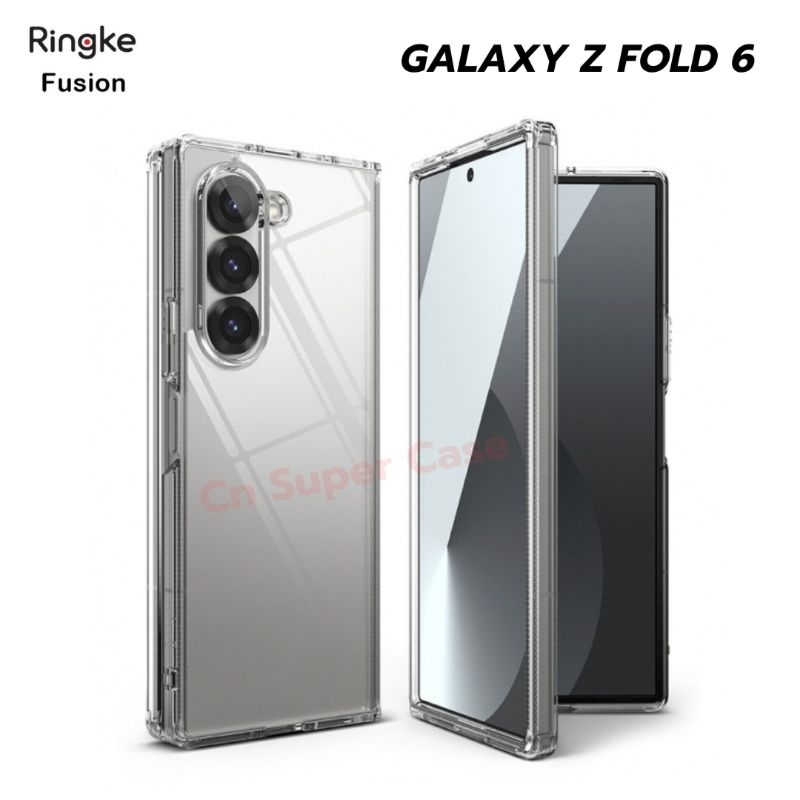 Ringke Fusion เคส Samsung Galaxy Z Fold 6/Z Fold6/Fold6 รุ่น Slim เคสกันกระแทก ขอบยาง TPU พร้อมส่งไทย