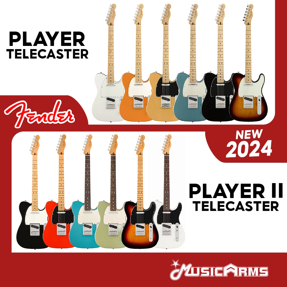 Fender Player Telecaster / Player II Telecaster กีต้าร์ไฟฟ้า Music Arms