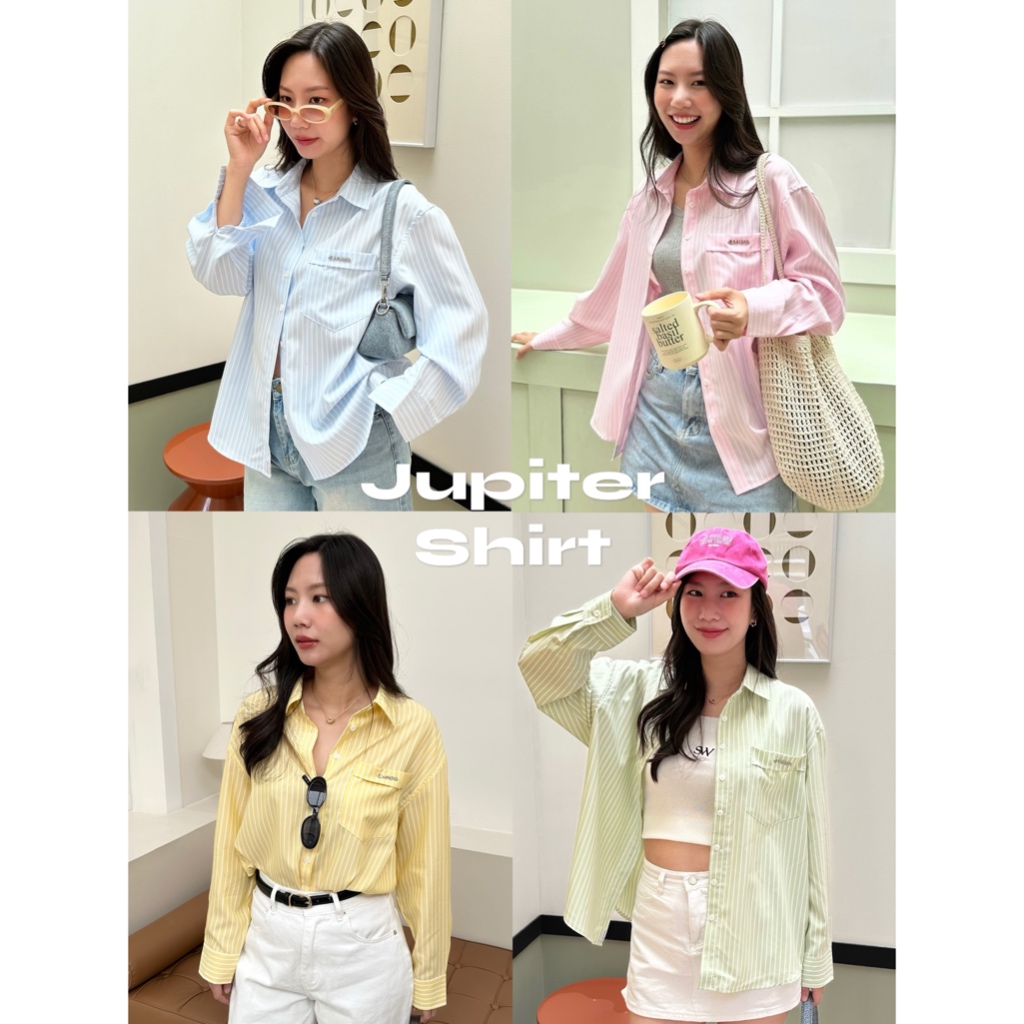 Sumwear.bkk - Jupiter shirt เสื้อเชิ้ตแขนยาวปักอะไหล่ SUMWEAR