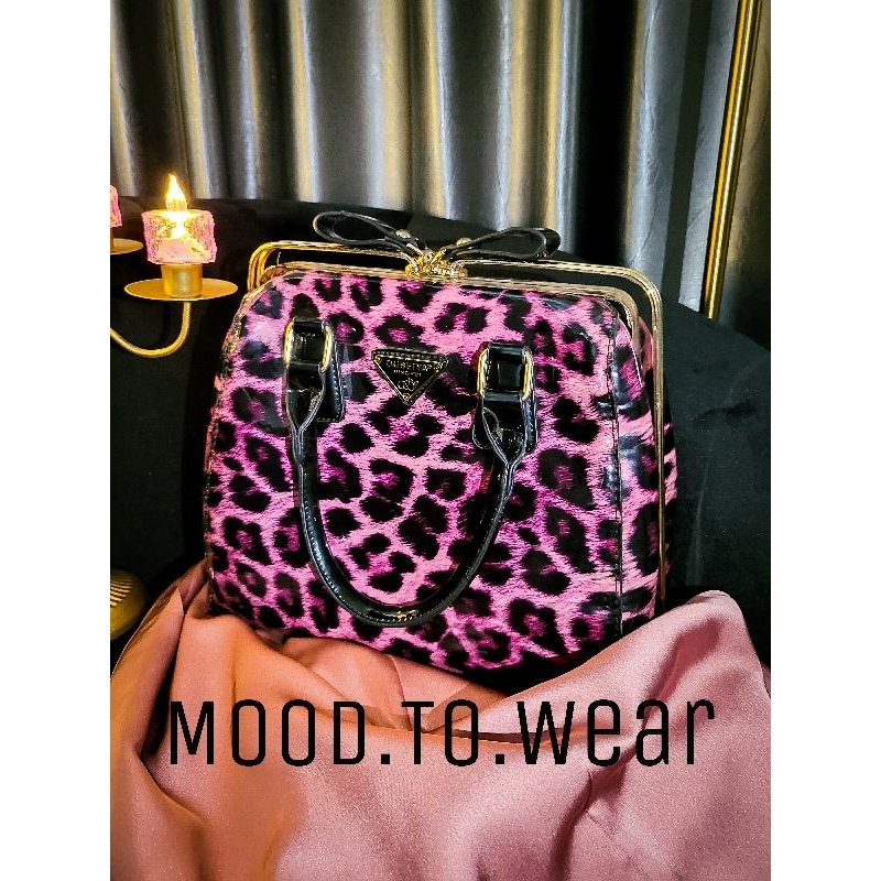 LEOPARD BAG หนังเเก้ว พร้อมส่ง ♡