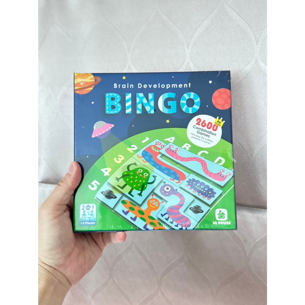 IQ HOUSE BINGO Game บอร์ดเกมแม่เหล็ก บิงโกเกมส์ เกมส์การศึกษาแบบโต้ตอบสำหรับเด็ก อายุ3ขึ้นไป