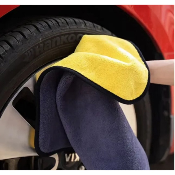 ผ้าเช็ดรถ 🛒สินค้าคุณภาพ เกรดพรีเมี่ยม หนานุ่ม ซับน้ำไว ผ้าเช็ดเอนกประสงค์ ทนทาน ใช้งานได้นาน 30*30✨ - รูปที่ 4