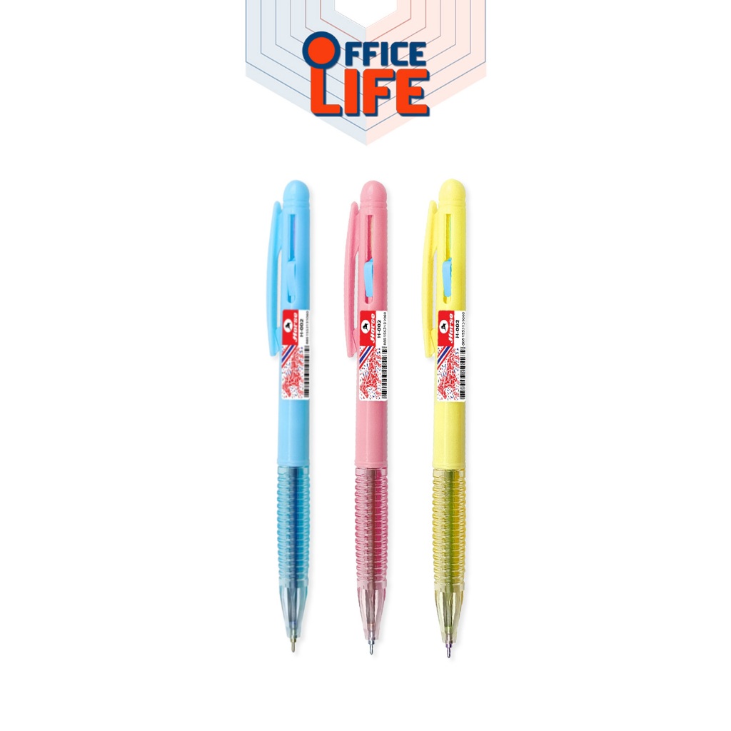 Horse (ตราม้า) ปากกาลูกลื่น 2 หัว 2 สี แบบกด ตราม้า H-002 0.7 mm. (จำนวน 1 ด้าม)